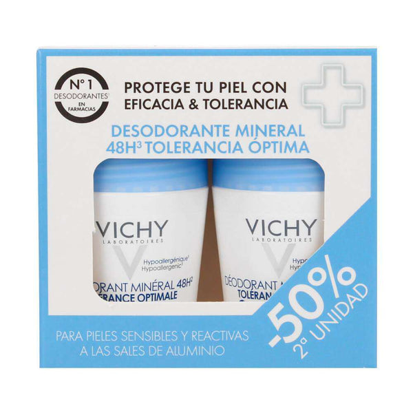 Vichy Desodorante Mineral Tolerance Optimale 48H Duplo