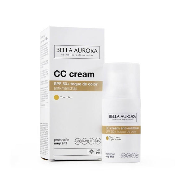 Bella Aurora Cc Cream Color Anti Manchas Spf50+ Tono Claro 30 ml