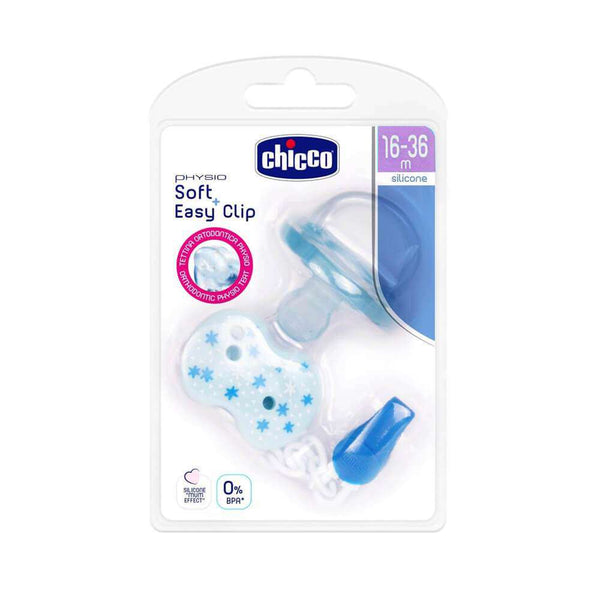 Chicco Chupete Silicona Soft Easy Clip 16-36M