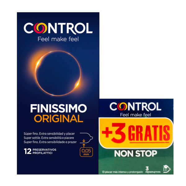 Control Preservativos Finissimo 12U + Regalo