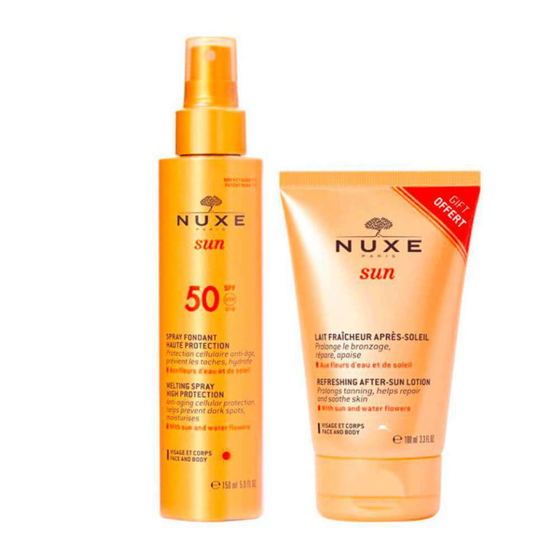 Nuxe Sun Fluido Fundente Spf50+ Facial y Corporal 150 ml + Regalo Aftersun Leche 100 ml