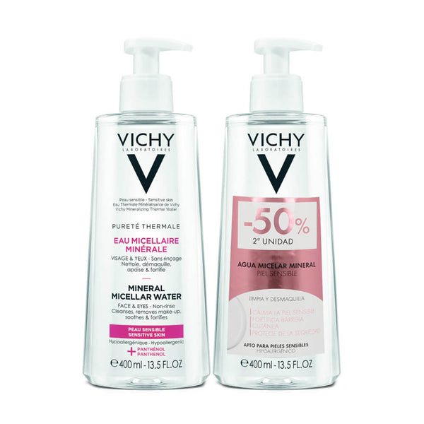 Vichy Purete Thermal Solución Micelar Piel Sensible 400 ml Duplo
