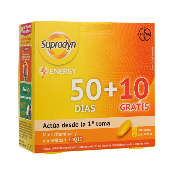 Supradyn Activo 50 + 10 Comprimidos