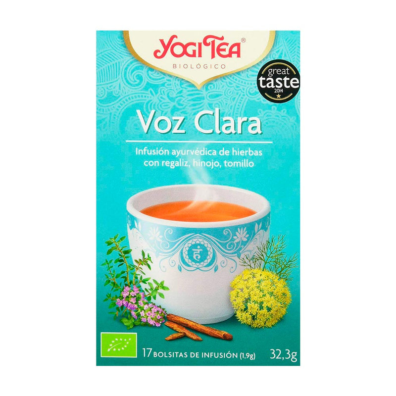 Yogi Tea Biológico Voz Clara 17 Infusiones