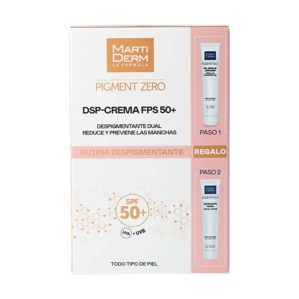 Martiderm Pigment Zero DSP Crema Spf50+ 40 ml + Regalo Gel Micelar 15 ml y Exfoliante Facial 15 ml