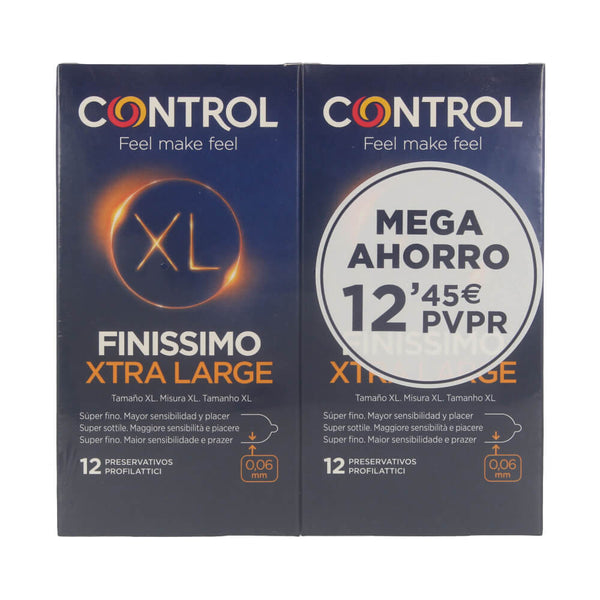 Control Finissimo Xtra Large Preservativos 12 Unidades Duplo