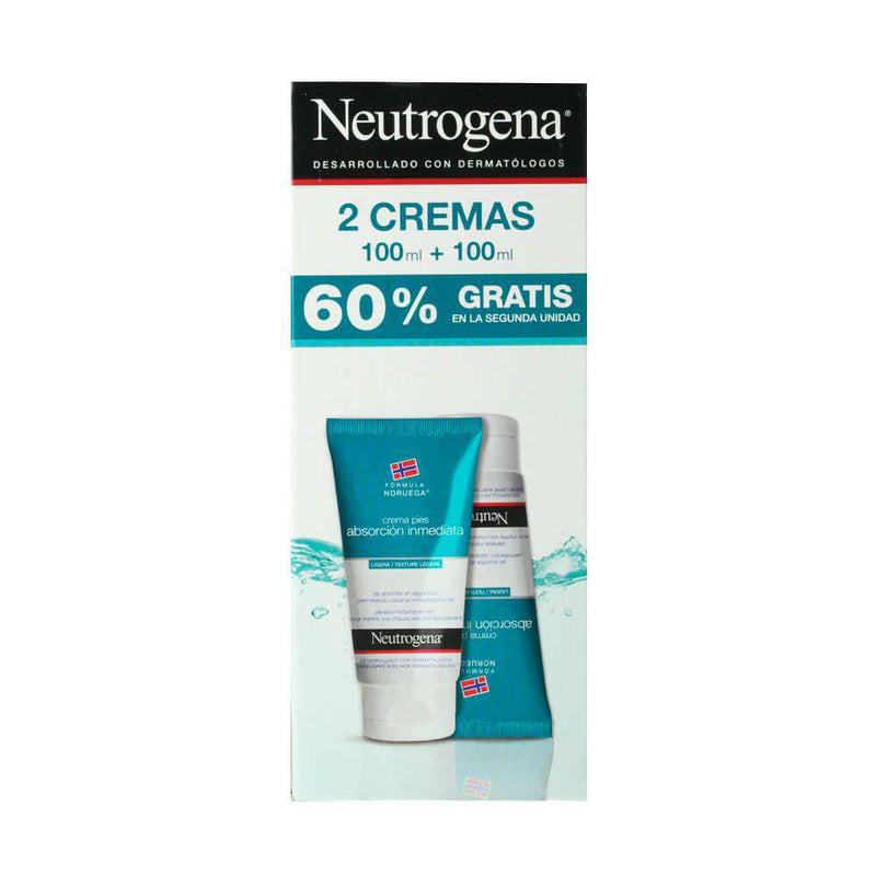 Neutrogena Pies Crema Rápida Absorción 100 ml +100 ml