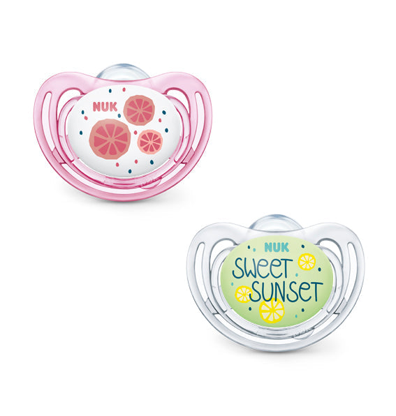 Nuk Chupete Silicona Fruits Day&Night 6-18M 2U