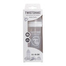 Twistshake Biberón Anticólico Blanco Talla M +2M 260 ml
