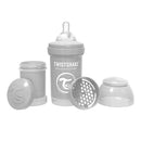 Twistshake Biberón Anticólico Gris Talla S +0M 180 ml