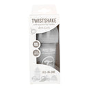 Twistshake Biberón Anticólico Gris Talla S +0M 180 ml