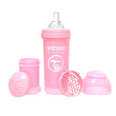 Twistshake Biberón Anticólico Rosa Talla M +2M 260 ml