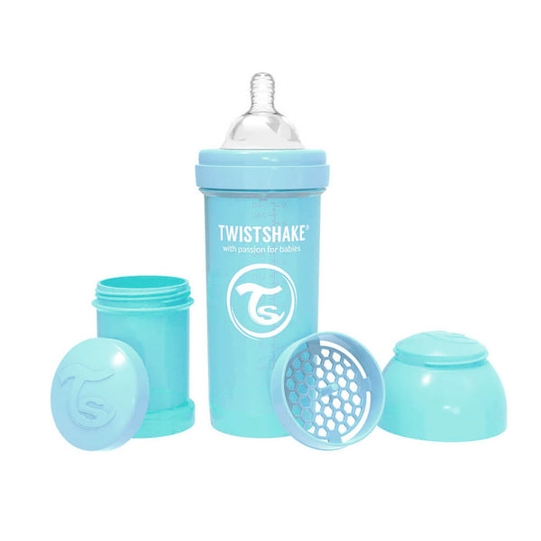 Twistshake Biberón Anticólico Azul Talla M +2M 260 ml