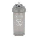 Twistshake Vaso Pajita Gris +6M 360 ml (Straw Cup)
