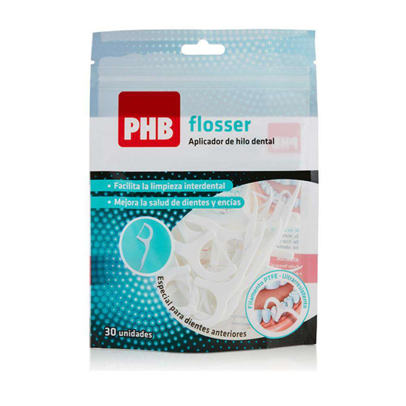 Phb Flosser Aplicador Hilo Dental 30 Unidades