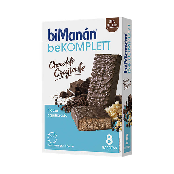 Bimanán Bekomplett Barritas Chocolate Crujiente 8 Unidades