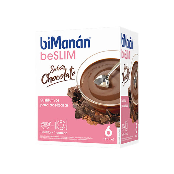 Bimanán Sustitutive Natillas Chocolate 6 Unidades