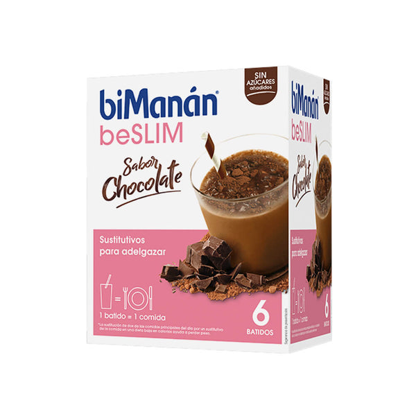Bimanán Sustitutive Batido Chocolate 6 Unidades