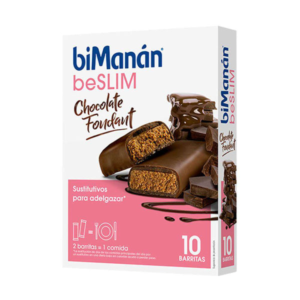 Bimanán Beslim Barritas Chocolate Negro Fondant 10 Unidades
