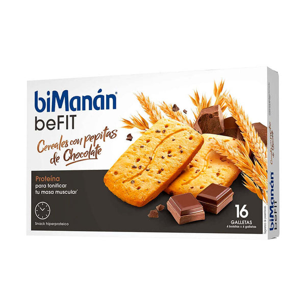 Bimanán Befit Galletas Cereales Con Choco 16 Unidades