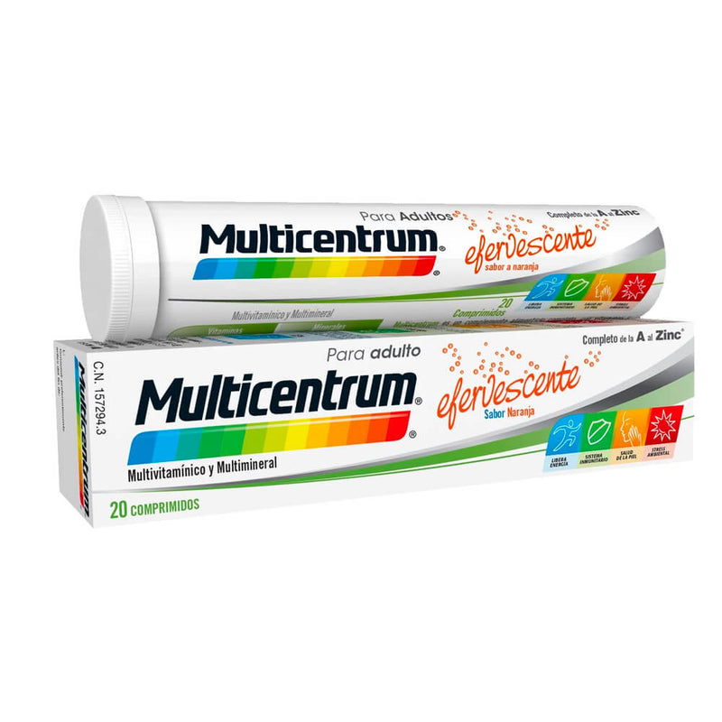 Multicentrum Adultos 20 Comprimidos Efervescentes