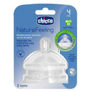 Chicco Tetina Silicona Natural Feeling Regular +4M 2 Unidades