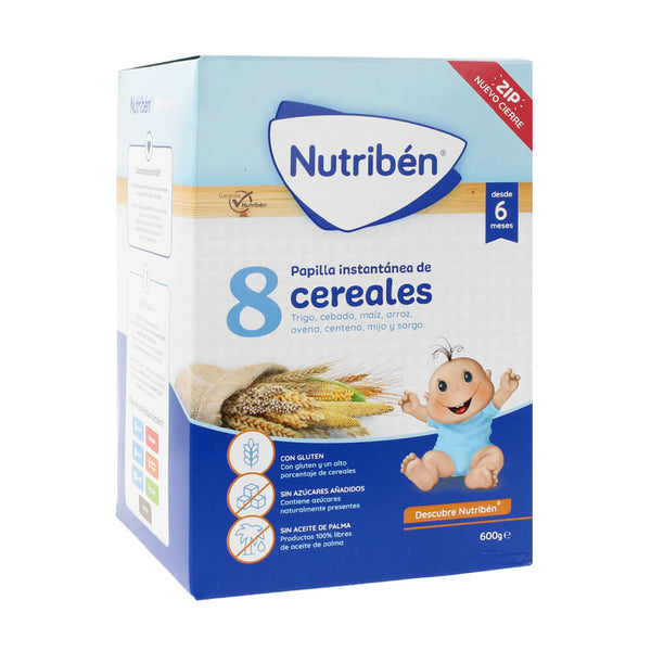 Nutribén Papilla 8 Cereales 600 Gr