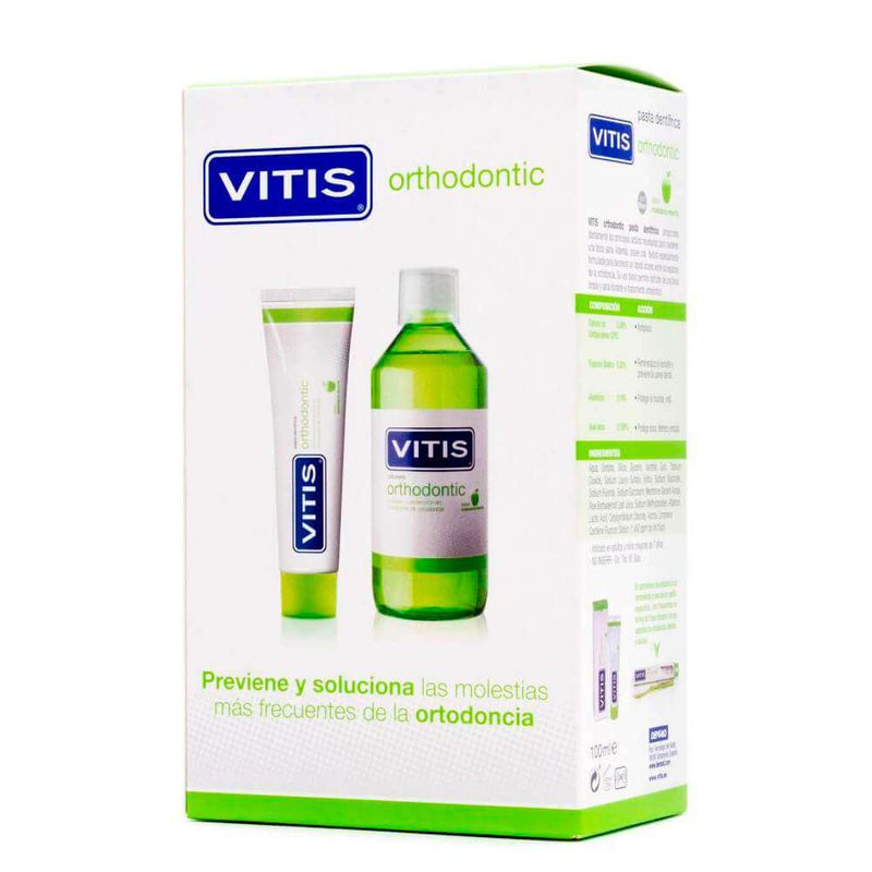 Vitis Orthodontic Pack Pasta 100 ml + Colutorio 500 ml