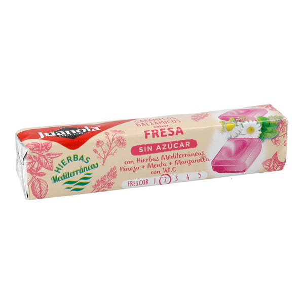 Juanola Caramelos Balsámicos Fresa Vit C Y Hierbas Mediterráneas