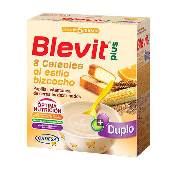 Blevit Plus Duplo 8 Cereales + Bizcocho + Naranja 600 gr