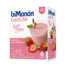 Bimanán Beslim Batido Sabor Fresa 6 Unidades