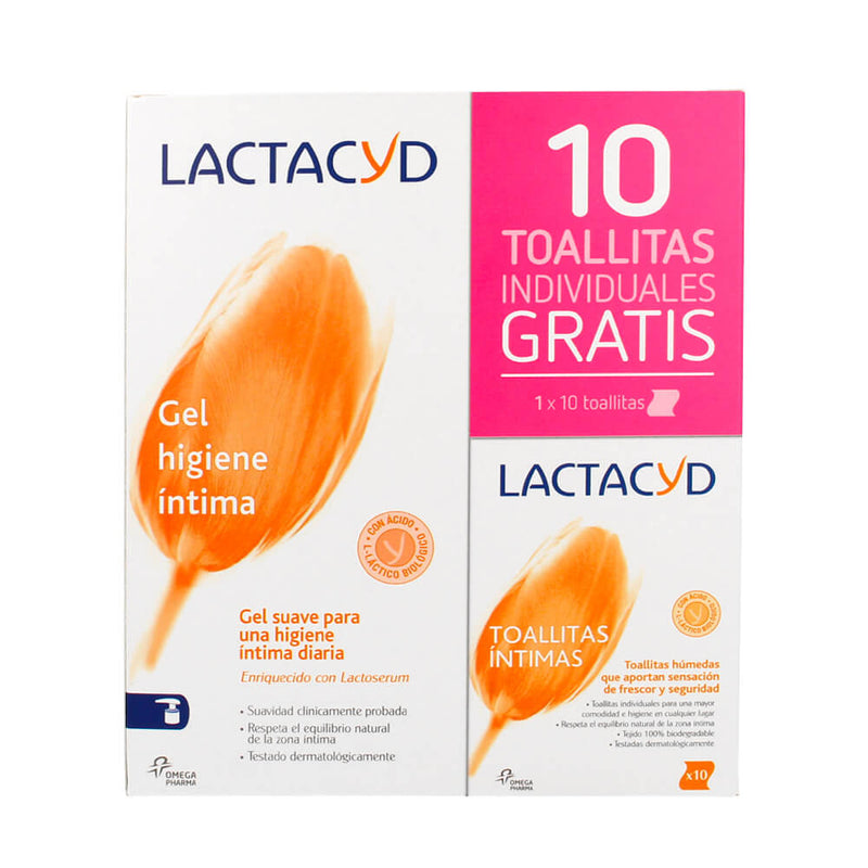 Lactacyd Higiene Íntima Gel 400 ml + Regalo 10 Toallitas