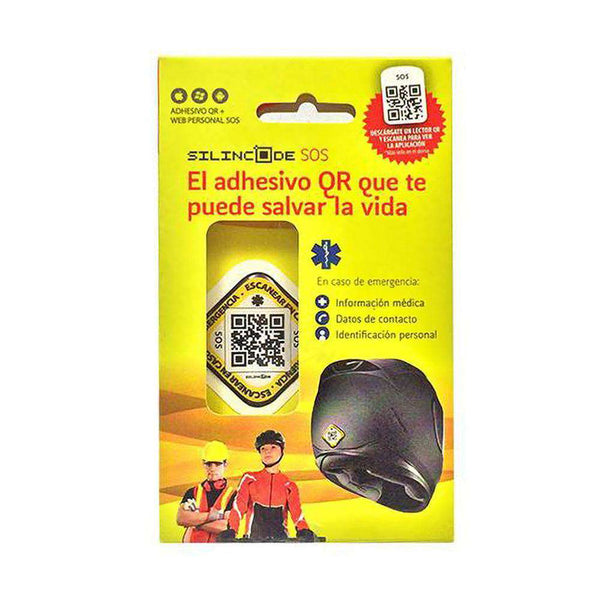 Adhesivo Casco Identificacion Silincode Qr