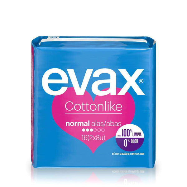 Evax Compresas Cottonlike Normal Alas 16 U