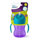 Philips Avent Vaso Con Pajita Curvada Morado 9M+ 200 ml