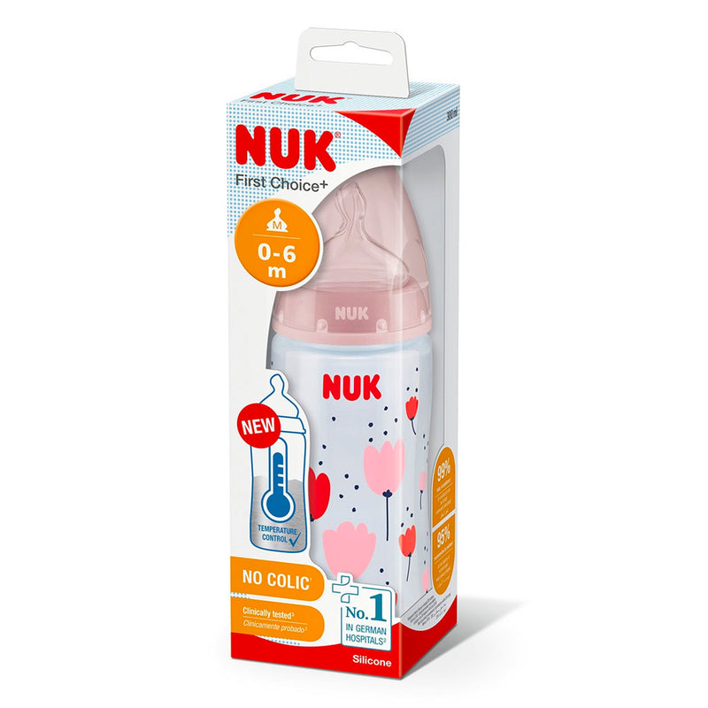 Nuk Biberón Silicona First Choice+ 0-6M 300ml