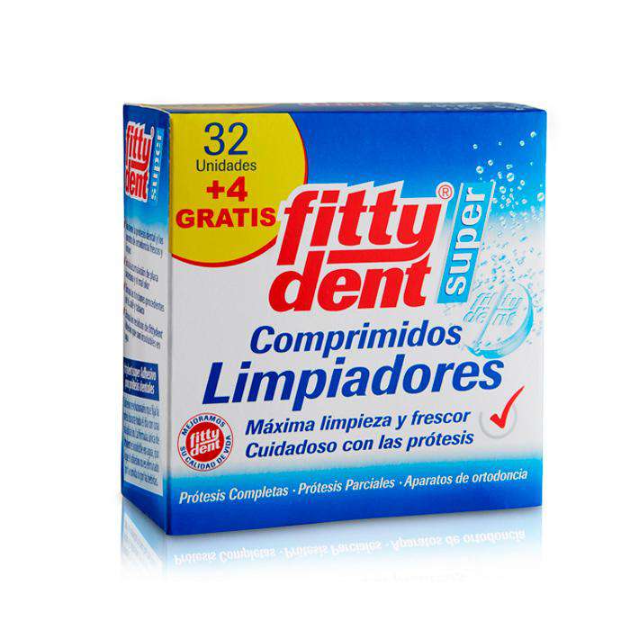 Fittydent Limpieza Prótesis Dental 32 Comprimidos