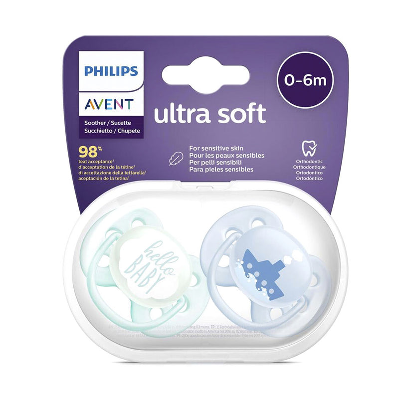 Philips Avent Chupetes Ultrasoft Deco Niño 0-6M