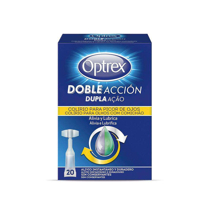 Optrex Doble Acción Picor Ojos 20 Monodosis 10 ml