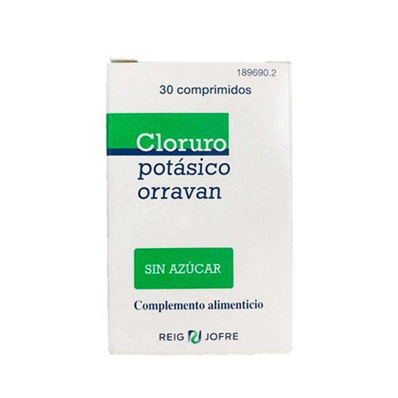 Cloruro Potasico Orravan 30 Comprimidos