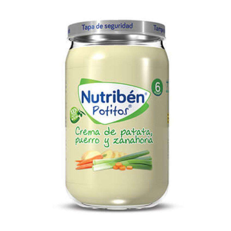 Nutribén Potito 235 gr Crema De Patata Puerro Y Zanahorian