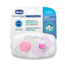 Chicco Chupete Silicona Physio Light Rosa 2-6M 2 Unidades