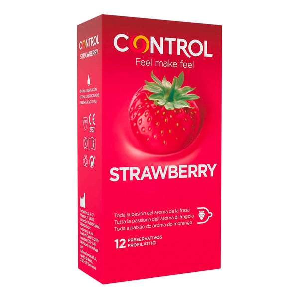 Control Preservativos Strawberry 12 Unidades