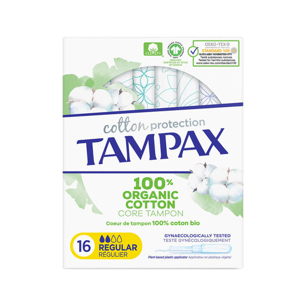 Tampax 100% Organic Cotton Regular 16 Unidades