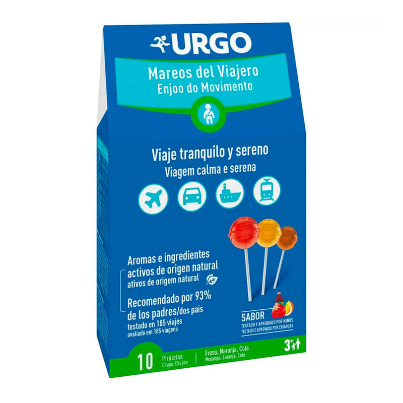 Urgo Mareos Del Viajero 10 Piruletas