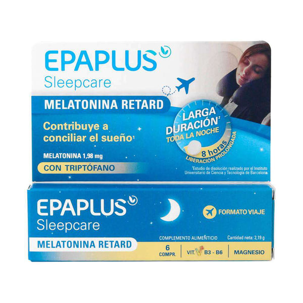 Epaplus Sleepcare Melatonina Retard Con Triptófano 6 Comprimidos