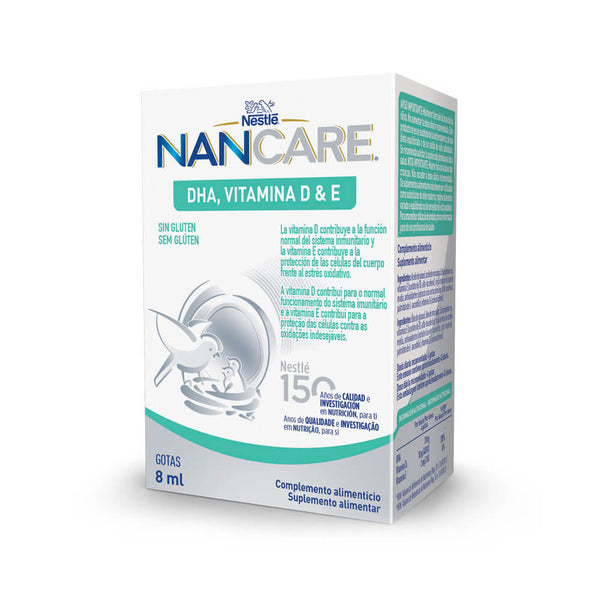 Nestlé Nan Care Dha Vitamina D & E Gotas 8 ml