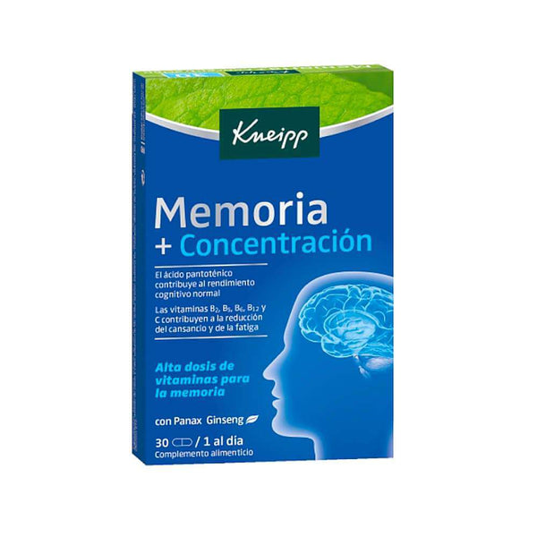 Kneipp Memoria y Concentración 30 Comprimidos