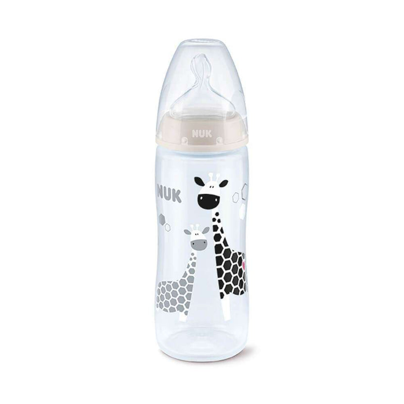 Nuk Biberón Silicona First Choice Safari Control Temperatura 6-18 Meses Tetina XL 360 ml