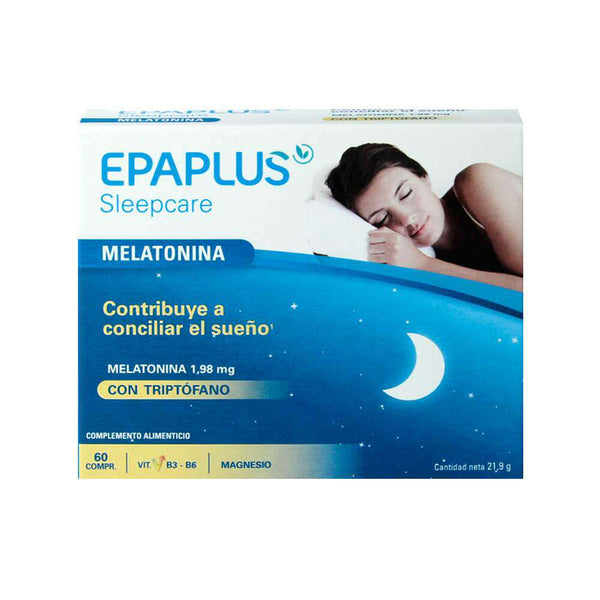 Epaplus Sleepcare Melatonina Con Triptófano 60 Comprimidos